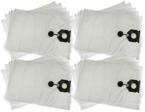 vhbw 20x Sacs compatible avec Kärcher NT 30/1 Ap Te L, Ap L, Tact Te L, Tact L aspirateur - microfibre non tissée, 64cm x 44,5cm blanc