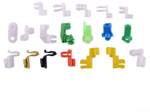 160PCS Door Lock Rod Clip Door Lock Rod Clip Car Doors Quantity, Auto Parts Type Plastic Right and Left Door Lock Lever Clip Side Fastener Car Handle Wire Clip Box