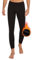 HIPOWER Men's Thermal Underwear Long Johns Bottoms Fleece Lined Pants Base Layer Winter Black Sports Leggings Workout Warm Running Hiking Gym Ski Pajama Trouser(Black M)