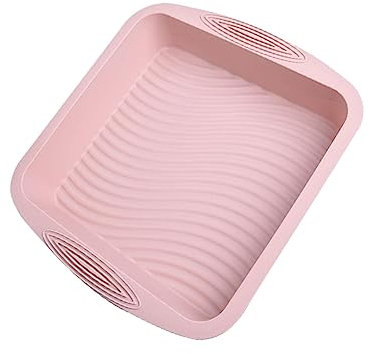 Kuchenform 8x8 Backform Antihaft-Silikon-Kuchen-Silikon-Backform für Kuchen, und Lasagne Raupe Nimmersatt Backform (A, One Size)