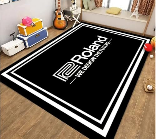 Electronic Drum Carpet Living Room Coffee Table Mat Bedroom Carpet Shelf Drum Door Mat Home Non-Slip Carpet 120X160Cm