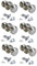Satin Nickel Round Door Knob Set Including Tubular Latch - Heavy Reeded Style Sprung Internal & External Door Knobs for Mortice Locks & Tubular latches. Sets 6