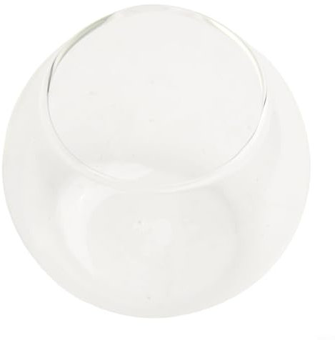 Vase boule en verre transparent élégant pour terrariums, bougies et présentoirs de plantes lors d'événements (A)