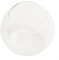 Vase boule en verre transparent élégant pour terrariums, bougies et présentoirs de plantes lors d'événements (A)