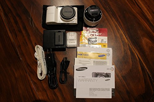 Samsung NX1000 Mirrorless Digital Camera 20.3 Megapixel with 20-50mm Lens 3.0-Inch TFT-LCD Only Camera & Lens White (Renewed)