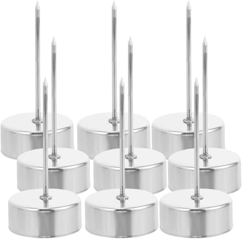 BESPORTBLE 12Pcs Spike Candle Cups Metal Candle Holder Insert for Christmas Tree and Festival Decor Reusable Taper Holders for Holiday Party Favors