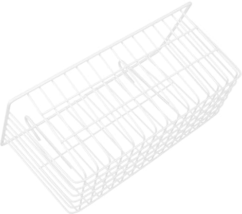 Hohopeti Robuster Kaninchen futtersilo aus Strapazierfähigem Mittlere Weißer Metallhalter für Käfige Verschleißfester Heuraufe für Zwergkaninchen und Kleintiere Einfache Montage Täglicher