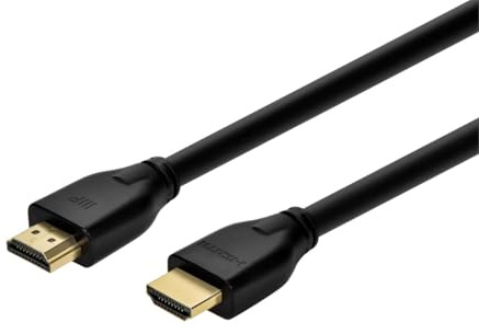 Monoprice 8K Certified Ultra High Speed HDMI Cable - 8K60Hz 4K120Hz 48Gbps HDR VRR CL3 Rated 10ft Black