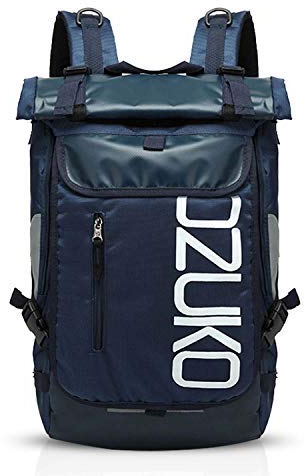 FANDARE Mochila de Viaje 15.6 Pulgada Ordenador Portátil Backpack Camping Mochila de Montañismo Hombre Mujer Impermeable Poliéster Azul