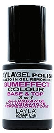 LAYLA Smalto semipermanente unghie - Gumeffect Base&Top - Con potere ricostruente - Made in Italy