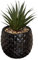 Atmosphera - Plante Artificielle Ananas - H21 cm - Noir