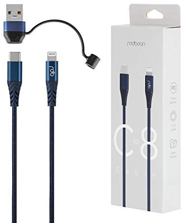 REDBEAN USB C to Lightning Cable 3.9ft (Apple MFi Certified) 480Mbps Nylon Braided Cord 60W PD Fast-Charging Cord BB8N Compatible with iPhone 11/Xs/Max/XR/X/8/8Plus/7/7Plus/6S/6S Plus/SE/iPad