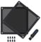 BRIEFCEC Dust Filter 140mm for Computer Cooler Fan/PSU/Routers NYLON 80 Mesh, Magnetic Frame Dust Mesh PC Cooler Filter Dustproof (NYLON, 2Pack, Black)