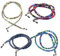 Cinturino da donna in misto cotone con cordoncino rotondo per occhiali da sole, occhiali da lettura, 70 cm, multicolore, confezione da 4