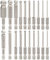 Hakkin 20pcs Ball End Allen Key Set 1/4 Hex Shank Wrench Screwdriver Drill Bit S2 Steel Magnetic Metric & SAE Hex Screwdriver Bits Set 65mm