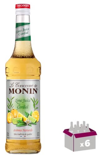 Lot de 6 Sirop - Concentré Lime Juice Cordial Citron/Citron vert - 70cL