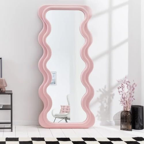 LEBENSwohnART Extravaganter Design Spiegel 160x70cm Formosa rosa modern Wandspiegel pink