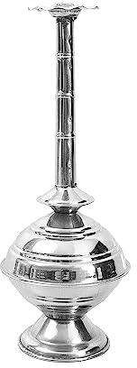 RSGM Pash Gulab de acero de 8 pulgadas, aspersor de agua bendita para Puja, rituales tradicionales