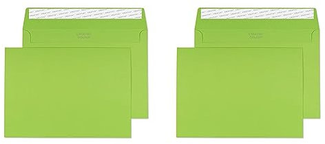 Blake Creative Colour 45307 Farbige Briefumschläge Haftklebung Limetten Grün C5 162 x 229 mm 120 g/m² | 25 Stück (Packung mit 2)