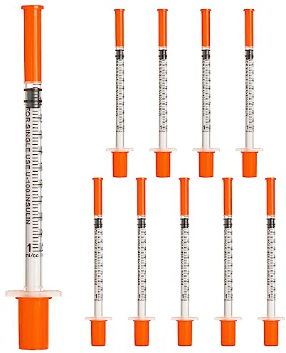 20 Pack 1ml 31Gx6mm Plastic Multiple Uses Measuring Tools, Individually Wrapped