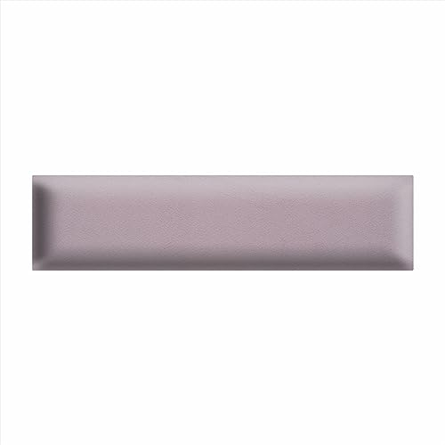 Canvasfly Wandpaneel 60x15 cm 3D gepolstert Flieder - zur einfachen Montage, aus Veloursstoff, mit weicher Füllung - Kopfteil für Schlafzimmer, Dekoration Wohnzimmer, Kleiderschrank, Wand Deko