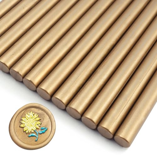 Zifospy 26-teilige 7mm Mini Siegelwachs Sticks für Klebepistolen – Elegante Versiegelung für Hochzeitseinladungen, Grußkarten, Weinflaschen & DIY-Bastelprojekte(Braun)