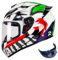 DXDRT Full Face Motorradhelme für Erwachsene Männer Frauen Racing Motocross Helme mit kompatiblen Clear&Tinted Visiere DOT/ECE Modell Genehmigt Street Bike Helm,Joker,Large