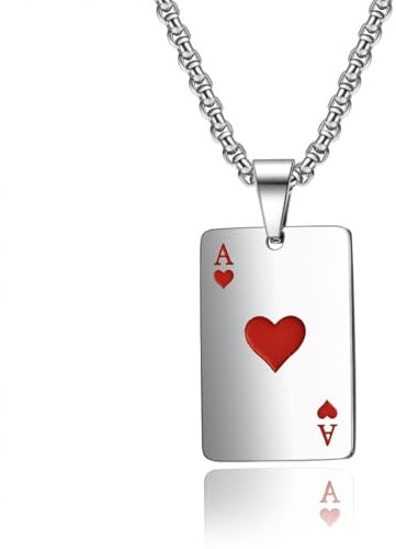 CPJJ Silber Edelstahl Halskette Herren Accessoires für Paare und Herren, Ketten für Herren, Herren Kette, 1 Stück