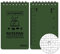 PTILSERY Stone Paper Taccuini impermeabili Notepad Pocket Notebook All-Weather Memos Carta Bianca Notepad Notebook Verde