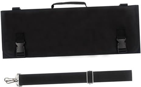 Milageto Bolsa Enrollable para Cuchillos, Bolsa Enrollable para Guardar Cubiertos, Protector de Porta Cuchillos, Bolsa para Cuchillos, con Ranuras para Cocina,
