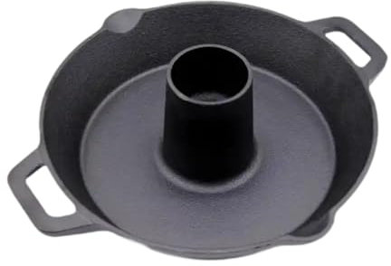 Cast Iron Chicken Roaster Chicken Holder Grilling Accessories Nonstick Roasting Pan Poultry Roaster for Outdoor Indoor BBQ