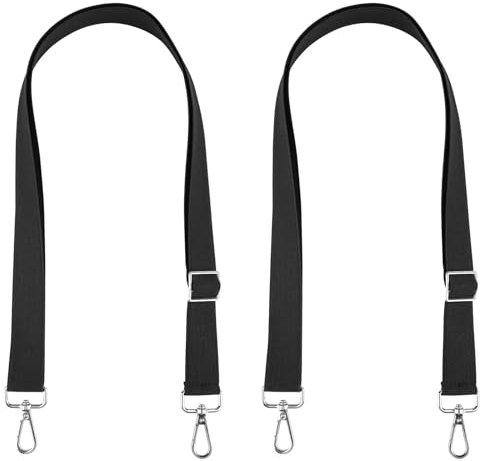 2stk Beinschnüre Pferdedecke, Elastisch Beinschnüre Pferdedecke Ersatz für Bauchgurt Pferdedecke mit Drehbarem Karabinerhaken Verstellbare Länge 55,5-102cm Schwarz(Doppelhaken)