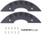 Fukamou Skateboard-Spark-Platte, Sparks Für Skateboard - 2 Stück Longboard Spark Plate -Zubehör - Heckplattenbefestigung, Skateboard-Reibungsfunkenwerkzeug In Schwarz Für Coolen Funkeneffekt