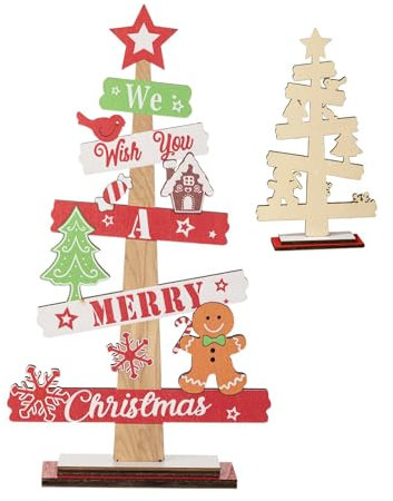 Wpsagek Weihnachts-Lebkuchen-Schild, Weihnachts-Lebkuchen-Schilder aus | Weihnachtliche Tischdekoration aus,Weihnachtlicher Tischaufsatz für Zuhause, Tischdekoration, Tischdekoration,