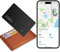 JTD Airtag Card Wallet Tracker,Trouver un portefeuille rechargeable, IP67 étanche, compatible avec Apple Où est (iOS uniquement), Localisateur d'objets pour étiquettes de bagages (1)