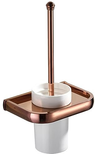 Juego de accesorios de baño de oro rosa, estante para toallas de baño, soporte para escobillas, soporte para papel y perchero, jabonera, juego de accesorios de baño, soporte para escobilla de inodoro