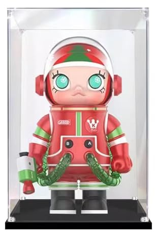 1 pièce 25x25x35cm Vitrine en Acrylique Transparente Anti - poussière | Boîte de présentatio pour Lego 75308 75335 21349 21346 Model POP Mart Space Molly 400% Doll