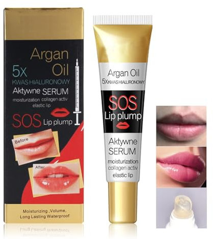 Lip Plumper Serum,Lip Plumper Essence,Lip Maximizer Hyaluronic Lip Plumper, Transparent Lipgloss für voller wirkende Lippen,Feuchtigkeitsspendende, Lippenpflege, Lip Repairing