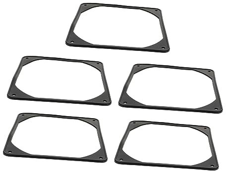 Housoutil 5pcs Shock Fan Gasket Noise Reducing Pads for Computer Case Fan Soft Silicone Material for Diy Projects and Noise Cancellation