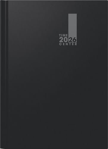 BRUNNEN Buchkalender TimeCenter Mod. 724 2026 | A4, Kunststoff, schwarz