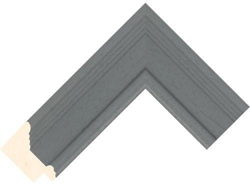 Cornice personalizzabile compatibile con Samsung Frame TV (43) - Cornici Argento (Lincoln Grey 52mm)