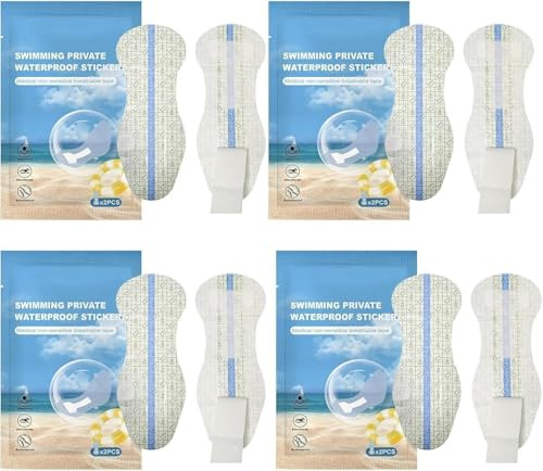 8 Stück Wasserdichte Slipeinlage Zum Schwimmen, Tragbarer Schwimmaufkleber
