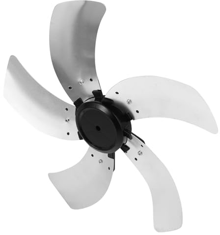 Artibetter Universal 16-inch Aluminum Fan Replacement Blades with 5-leaves Design for Household and Office Use, Enhances Wind Uniformity for Standing and Table Fans