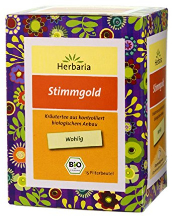 Herbaria Kräuterparadies Stimmgold Bio Kräutertee, 24 g