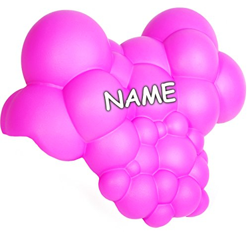 alles-meine.de GmbH Nackenkissen/Kissen - für Badewanne - Wasserblasen - lila/violett - inkl. Name - Superweich ! - Silikon Schaum - Badewannenkissen - Kopfpolster für Wa..