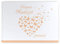DeinWeddingshop Gästebuch Hochzeit Schmetterling - Hardcover, ohne Fragen, A4 quer, Butterfly Heart (apricot)