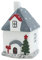 DARO DEKO Keramik Haus mit Deckel 10,5cm x 17,5cm