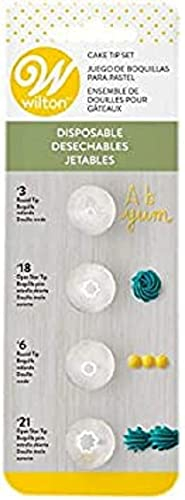 Wilton Disposable Cake Decorating Tips Set, 4-Pieces
