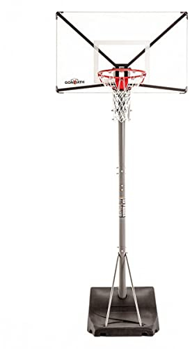 HAMMER Goaliath GoTek 54, Portable Basketballanlage, 2,3 m auf 3,05 m Verstellbarer Basketballständer, NBA-Standard-Höhe, extra großes Zielbrett mit 137 x 84 cm, flexbiles Pro-Style Korbing