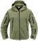 Memoryee Uomo Giacche Antivento Giacca in Pile Outdoor Militare Caldo Cappotto/Green/3XL